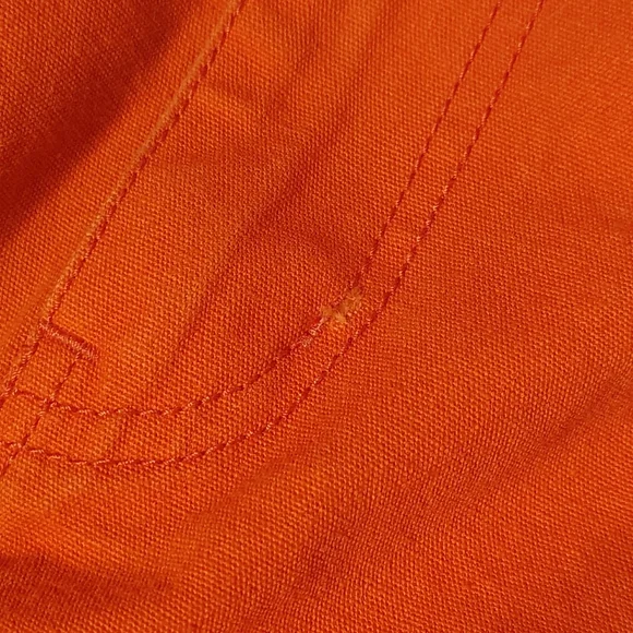 Orange Signature8 Raw Hem Mini Skirt Size Small - Picture 7 of 8